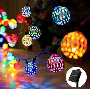 Moroccan Metal Balls String Light (Pack of 10 LED Balls)