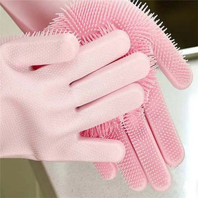 Pair of Silicone Cleaning Gloves