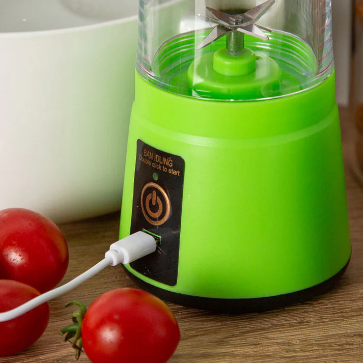 Mini Portable USB Rechargeable Juicer Blender Mixer 6 Blades 380ml