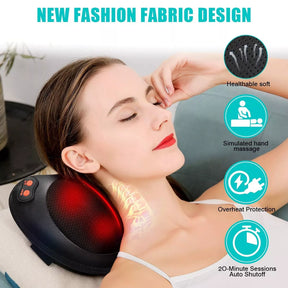 2 in 1 Home and Car Massage Pillow