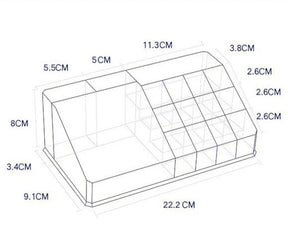 Acrylic transparent Makeup Organizer Storage Boxes