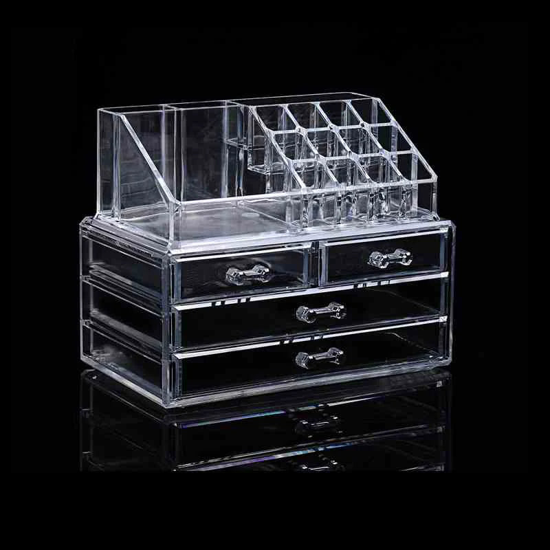 Acrylic transparent Makeup Organizer Storage Boxes