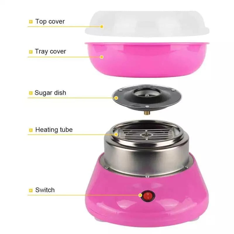 Portable Cotton Candy Machine, Cotton Candy Maker, Mini Electric Sweet Machine