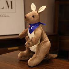 Kangaroo With Baby Plush Toy for Kids