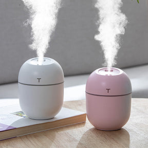 Mini Portable Desktop Humidifier With USB Charging And Led Night Light 200ml