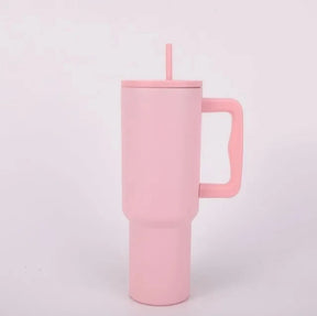 40oz/1200ml Tumbler with Handle and Straw [Stanley Dupe]